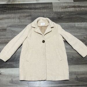 Zara Kids Girl Beige Pea Coat Size  11/12